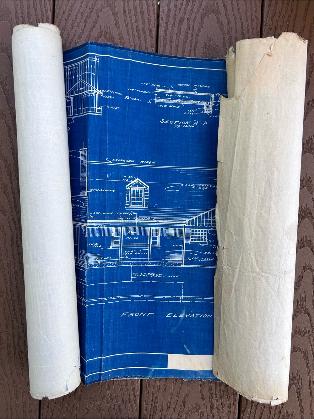 Vintage Architectural House Blueprints